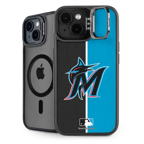 MLB Miami Marlins Split iPhone 14 Kickstand Case